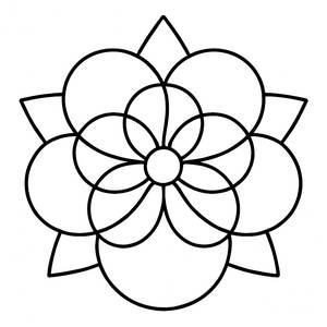 Page à Colorier Design de Fleur Hypnotisant