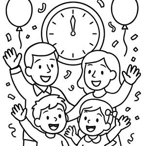 Malvorlage zum Neujahrsfest