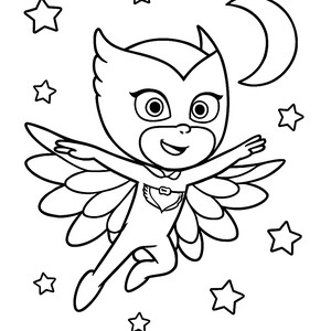 Раскраска Оуэтт В Полете