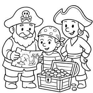 Pirate Adventure Coloring Page