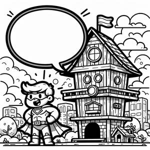 Page à Colorier du Quartier Général des PJ Masks