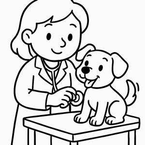 Playful Puppy Coloring Page