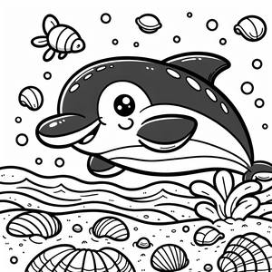 Page à Colorier de Plage de Sable