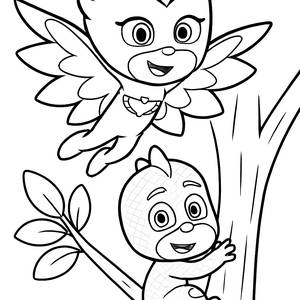Soaring with Owlette: Free Printable Coloring Page