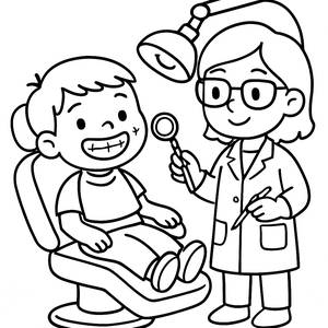 Sparkly Smiles Coloring Page