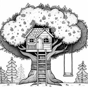 Раскраска Приключение в Дереве