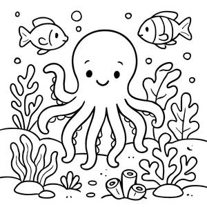 Underwater Adventure Coloring Page