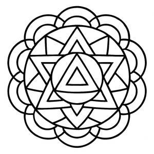 Vibrant Mandala Coloring Page