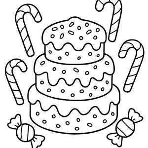 Fantastische Kuchen Malvorlage