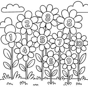 Page à Colorier de Jardin Fantastique