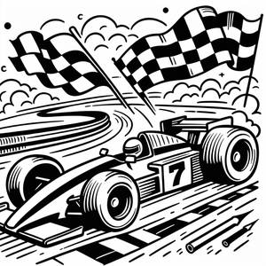 Раскраска Спортивного Автомобиля